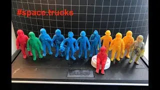 Palmer Plastics Spaceman & Ground Crew Figures, Mid to Late 1960s Vintage Astronaut Toys