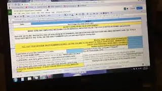 Session 1.01 opening and closing checklist