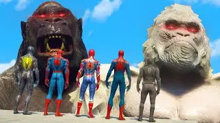 SPIDERMAN VS KING KONG - TEAM SPIDER MAN VS GIANT GORILLA
