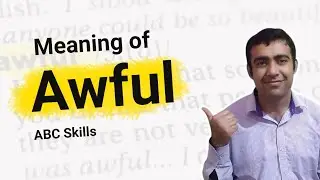 Meaning of awful in Hindi