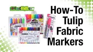 How-To Tulip Fabric Markers