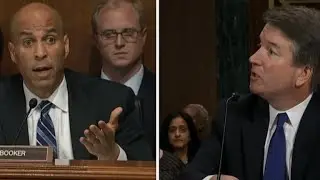 Sen. Booker asks Kavanaugh if he thinks his accuser is political operative
