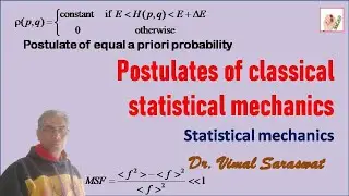 Postulates of classical statistical mechanics | Statistical mechanics