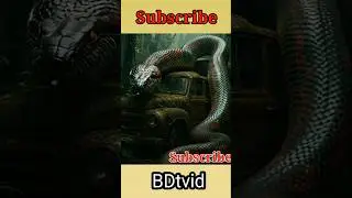 Strange Bus with Giant Snake Movement in Jungle | Scary Snake on Bus#shorts