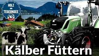 Wir lernen Kälber zu füttern  😁 (LS22 Holzer Map #003)