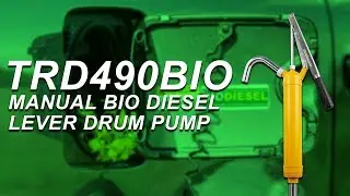 TERA PUMP TRD490BIO - BioDiesel Manual Action Plated Steel Barrel Pump with Telescopic Suction Tube