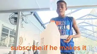 Crazy bottle cap on the cap flip like and subscribe #threeAlphastrickshots  #bottleflip 