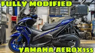 BEST ACCESSORIES FOR NEW AEROX 2025 | FULLY LOADED YAMAHA AEROX 155 | #yamahaaerox #aerox155 #new 