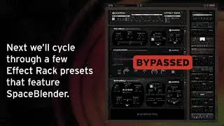 SpaceBlender in Effect Rack: Presets on FM Piano