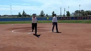 First Pitch Honors for Babe Ruth Softball 16U World Series