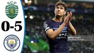 Sporting Lisbon vs MAnchester City 0-5 All Goals & Highlights 2021/2022