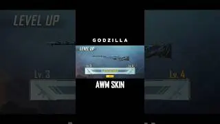Godzilla AWM Skin Full Upgrade Pubg Mobile Bgmi #shorts