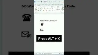 MS word icons shortcut #mswordtricks #shorts #viralshorts