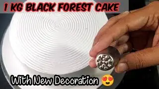Perfect 1 Kg Black Forest Cake recipe With More tips in Tamil | New Cake Decorating Tricks & Ideas