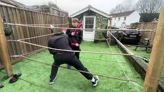 Oneface Mapacha - MUAY THAI BOXING FITNESS AND ACROBATIC TRAINING TIME AT HOME GYM 