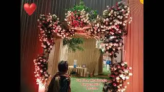 Wedding Reception - stage decoration idea - flower decoration ideas- beautiful stage decoration #new