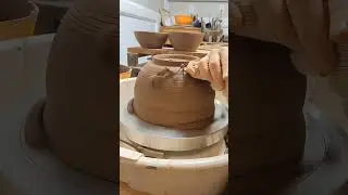 Trimming Tip - using another bowl as a chuck, easy to trim multiple bowls #ceramics #etsyseller