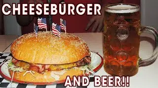 Wall of Fame Hamburguesa Challenge w/ Bacon, Ham, & Eggs!!