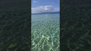 Alikes Beach Amouliani 🇬🇷💙🎬What a wonderful water 🇬🇷💙🎬Blue Sea, Clear whater 🇬🇷#greece #grecia #blue