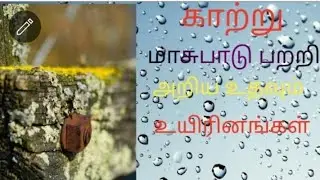 காற்று மாசுபாடு பற்றி அறிய உதவும் உயிரினங்கள் Air pollution bio indicater species