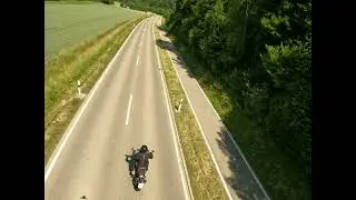 Triumph Speed Twin 1200 - Testflug Drohne