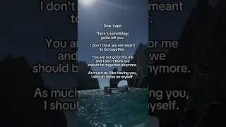 Vape Breakup Letter