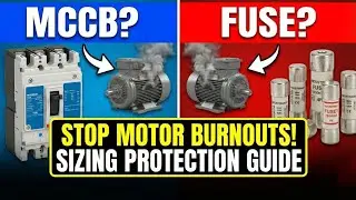 Don't Burn Your Motor! Correct Sizing for MCCB vs Fuse. #engineering #facts