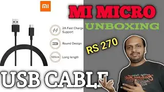 MI MICRO USB CABLE UNBOXING AND REVIEW IN KANNADA | USB CABLE IN KANNDA | MI CABLE