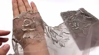 05-111 Вышивка на неэл. сетке 21 см, Rose, кофейная роза/бронза