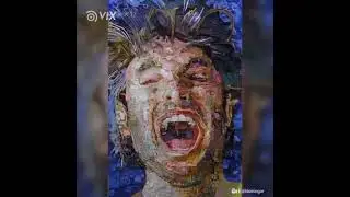 Illusive art - your eyes are fooling you.