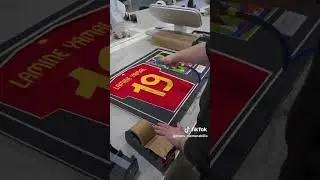 ASMR framing a Lamine Yamal signed shirt!🔊✍️
