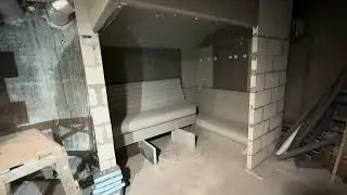 Building a new steam room 💨We&rsquo;ve made an arched ceiling, installing the benches