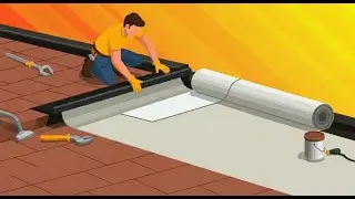 How to heat weld roof flat roofing install Part 3 #flatroofing #singleply #roofinginstallation