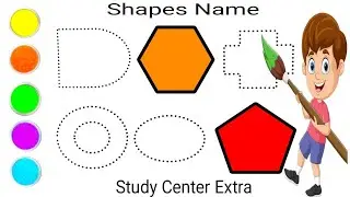 Shapes Drawing for colour | Learn 2d shapes Drawing Coloring Paint | Toddler Learning preschool kids