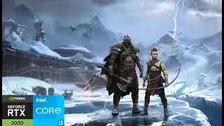 Game Test God Of War Ragnarok On PC i3 13100f RTX 3050 (HDD)