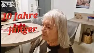 Ich schneide meiner  88-jährigen Mama die Haare - sie sieht plötzlich  10 Jahre jünger aus