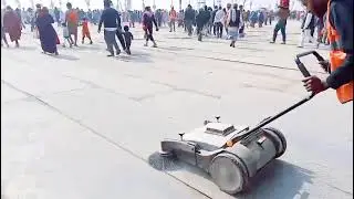 माघ मेले मे रोड की सफाई #Road cleaning in magh Mela #shorts prayagraj #new technology #viral videos 