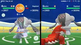 REGISTEEL RAID BOSS WITH 5 TRAINERS (POK&Eacute;MON GO RAID BOSS LEVEL 5 REGISTEEL)
