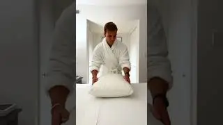 Ironing Sheets on the Bed #shorts #satisfying