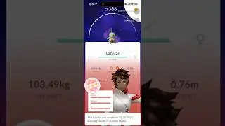 💯100 IV Теневой Ларвитар пойман в Pokemon Go!!!💯 #шорты #покемон