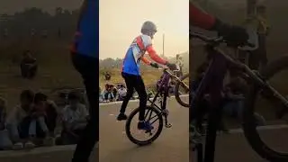 Amazing Flamingo! 😯💥 | F R Faisal🇧🇩. #shorts #mtblife #stunts #flamingo #mtbstunts #cyclestunt.