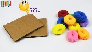 Waste hair rubber band craft idea || Easy Room decor idea || Easy craft