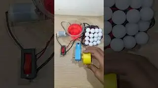 I Tried To Powering 16-RGB Light & Mini Water Pump With Metal Gear Motor #project #dcmotor #tech