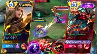 BEGINI CARA BERMAIN LANCELOT LAWAN HYPER ALPHA!! | LANCELOT VS PRO ALPHA!! WHO WILL WIN?! - MLBB
