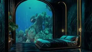 Elegant Ocean Bedroom | Deep Sleep Underwater ASMR