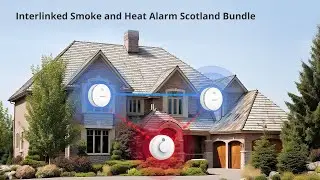 Wisualarm 3PC Interlinked Smoke Alarm and Heat Alarm Kit