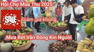 Hội chợ M&ugrave;a thu quốc gia năm 2025  - Cho&aacute;ng ngợp Biển người đến mua sắm đồ.