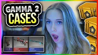 CSGO CASES - GAMMA 2 CASE OPENING!!! GIRLFRIEND OPENS GAMMA 2 CASES! (CS GO Gamma 2 Case Unboxing)