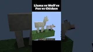 Minecraft Llama Wolf Fox Chicken