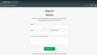 Multi Step Form using React Next TypeScript and Tailwind CSS || 👇Code Link in Comment👇